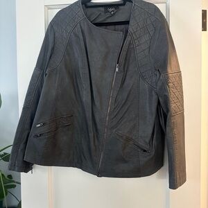 Women's Black/Gray Quilted Jacket